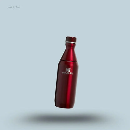 Stanley All Day Slim Bottle 0.35L Garnet Shine leakproof slim water bottle front view India