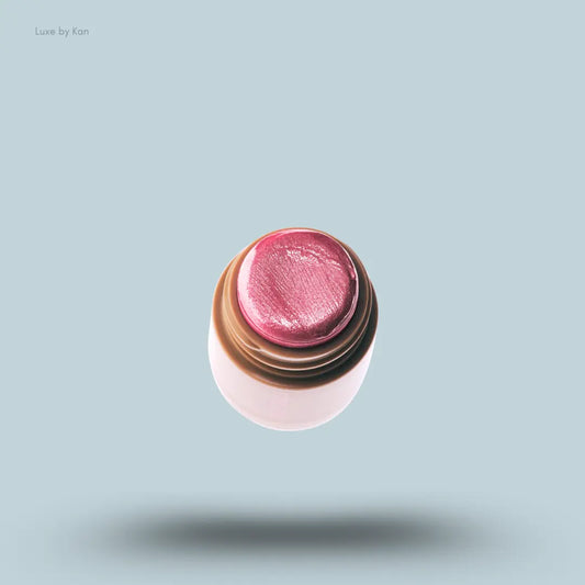 Rhode Pocket Pearl Shimmer Blush in Gemini, shimmery candy pink cream blush