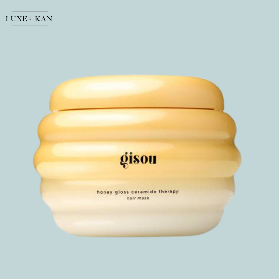gisou honey gloss ceramide therapy hair mask.