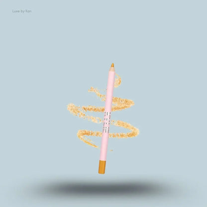 Kylie Cosmetics Kyliner Gel Pencil 4.25g pencil and swatch on blue background — LBK India