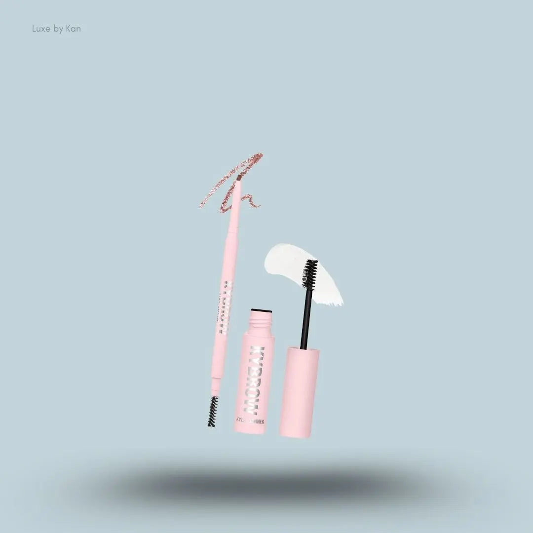 Kylie Cosmetics Kybrow Kit on blue background — Luxe by Kan India