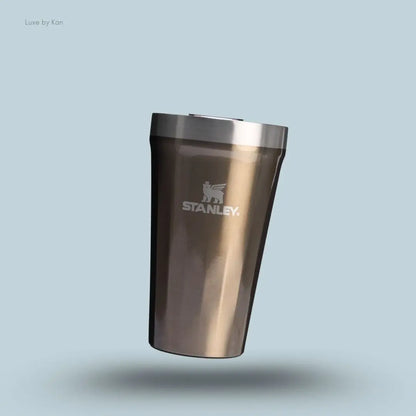 Stanley Everyday Textured Tumbler 0.47L Gunmetal Shine faceted exterior stackable tumbler front view India