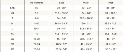 SKIMS Refined Knit Tube Top size guide chart with measurements