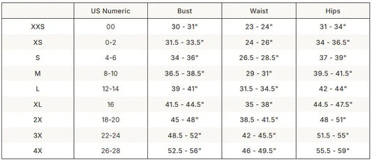 SKIMS Woven Shine Robe size guide chart with measurements