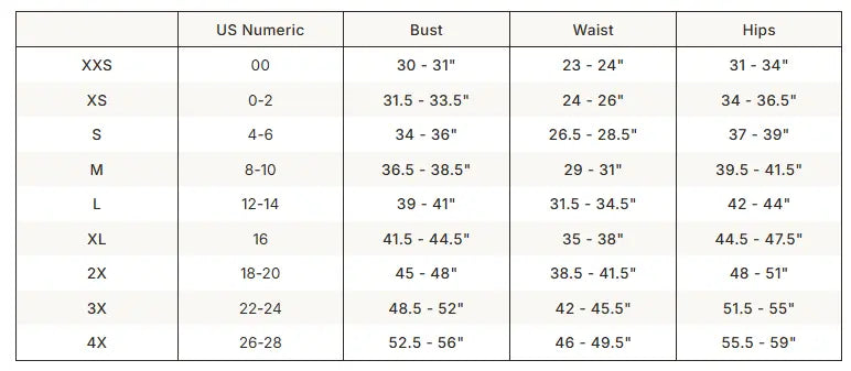 SKIMS Cotton Fleece Classic Straight Leg Pant size guide chart with measurements