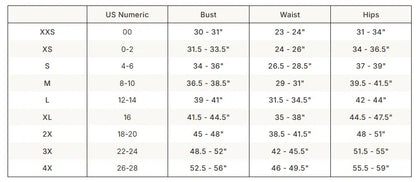 SKIMS Cotton Fleece Classic Straight Leg Pant size guide chart with measurements
