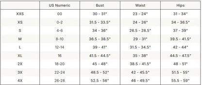 SKIMS Sheer Knit Cardigan size guide chart with measurements