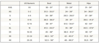 SKIMS Worn In Jersey Relaxed T-Shirt size guide chart with measurements