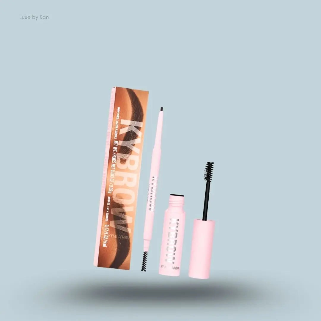 Kylie Cosmetics Kybrow Kit on blue background — Luxe by Kan India