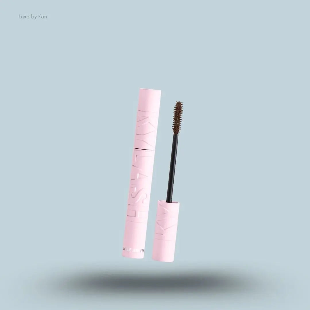  Kylie Cosmetics Kylash Volume Mascara bottle on blue background — Luxe by Kan India