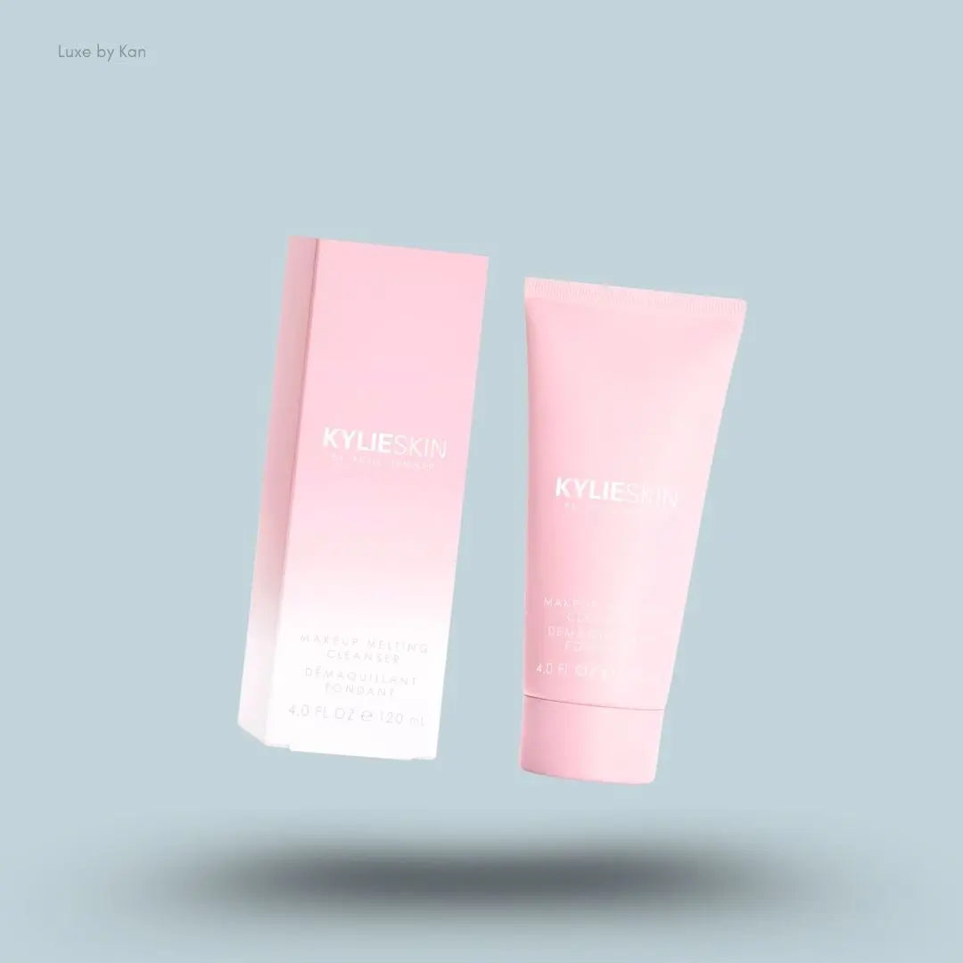 Kylie Cosmetics Makeup Melting Cleanser 120ml tube on blue background — LBK India