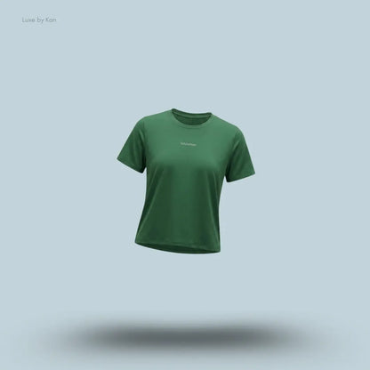 Lululemon Women's Fast and Free Short-Sleeve Shirt, featuring a modern relaxed fit in green