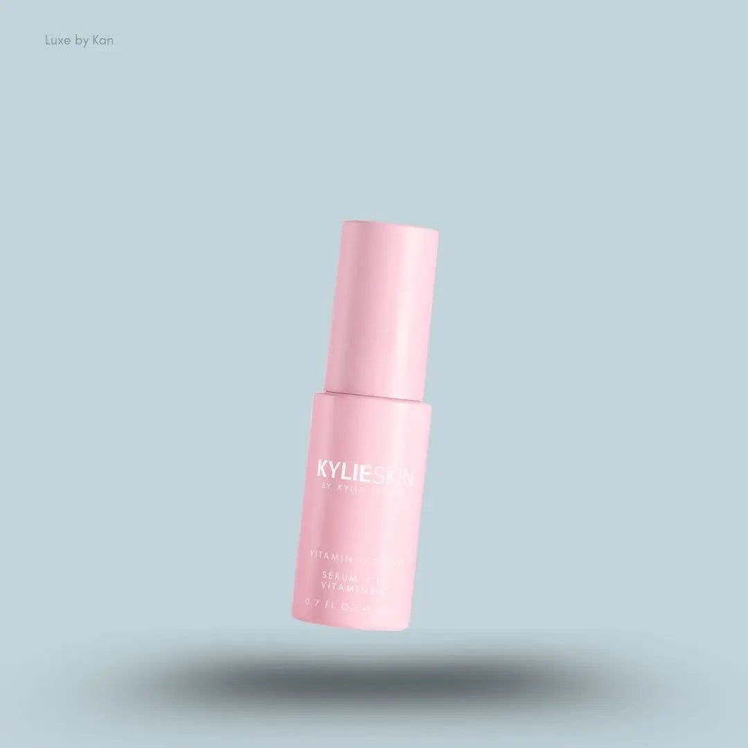  Kylie Skin by Kylie Jenner Vitamin C Face Serum 20ml bottle on blue background — LBK India