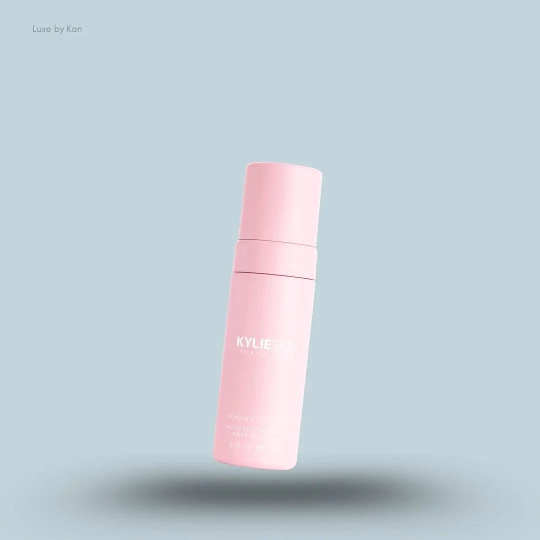 Kylie Skin by Kylie Jenner Foaming Face Wash 149ml bottle on blue background — LBK India