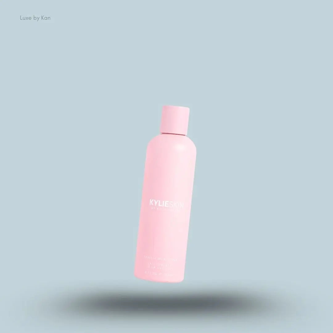 Kylie Skin by Kylie Jenner Vanilla Milk Toner 236ml bottle on blue background — LBK India