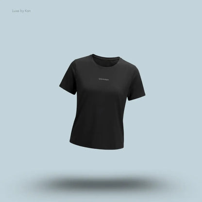 Lululemon Women's Fast and Free Short-Sleeve Shirt, featuring a modern relaxed fit in black