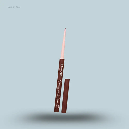 Canmake Creamy Touch Liner in 07 Azuki Brown, gel eyeliner pencil with cap off