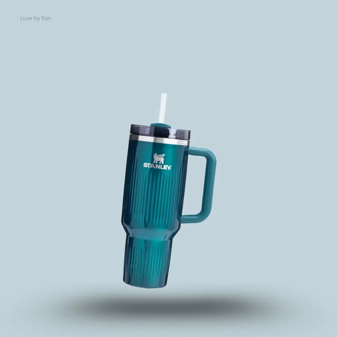 Stanley Quencher H2.0 Fluted Tumbler 1.18L Marina Shine colour front view India