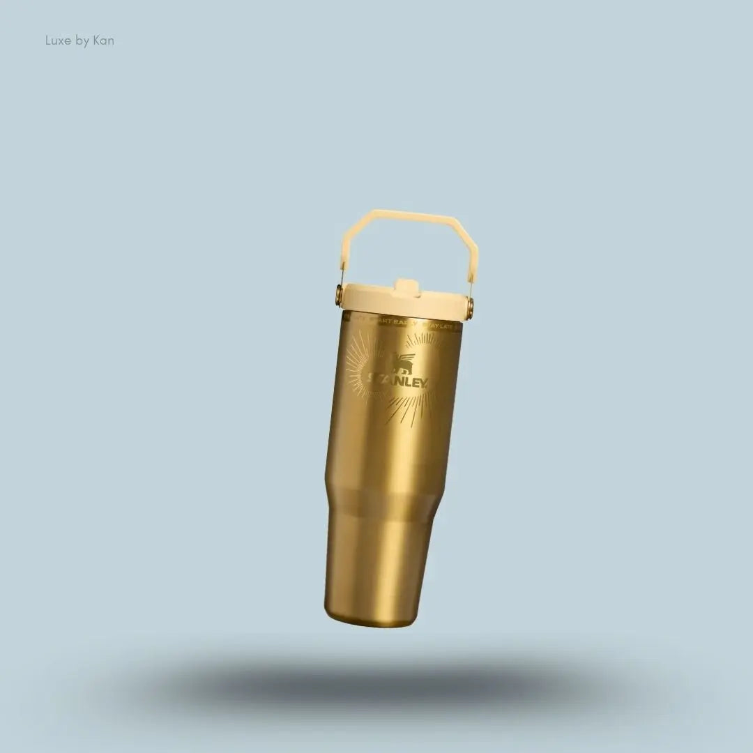 Stanley Messi x Stanley IceFlow Flip Straw 2.0 Tumbler 0.89L Messi Legacy gold finish limited edition India