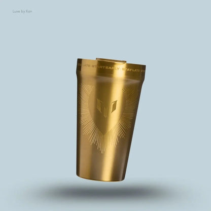 Stanley Messi x Stanley Everyday Tumbler 0.47L Messi Legacy gold finish limited edition back view India