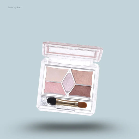 Canmake Perfect Stylist Eyes 05, open palette showing the five eyeshadow shades