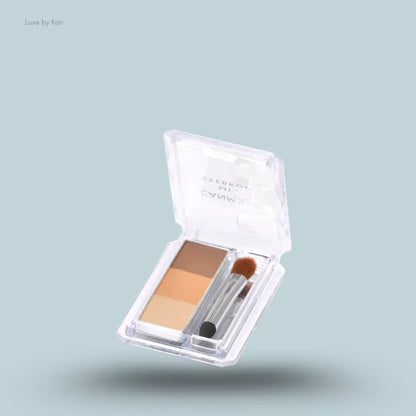 Canmake Mix Eyebrow in 06 Honey Brown, open brow powder palette compact