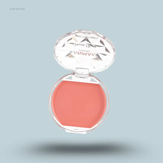 Canmake Cream Cheek in 05 Sweet Apricot, open compact showing the apricot gel cream