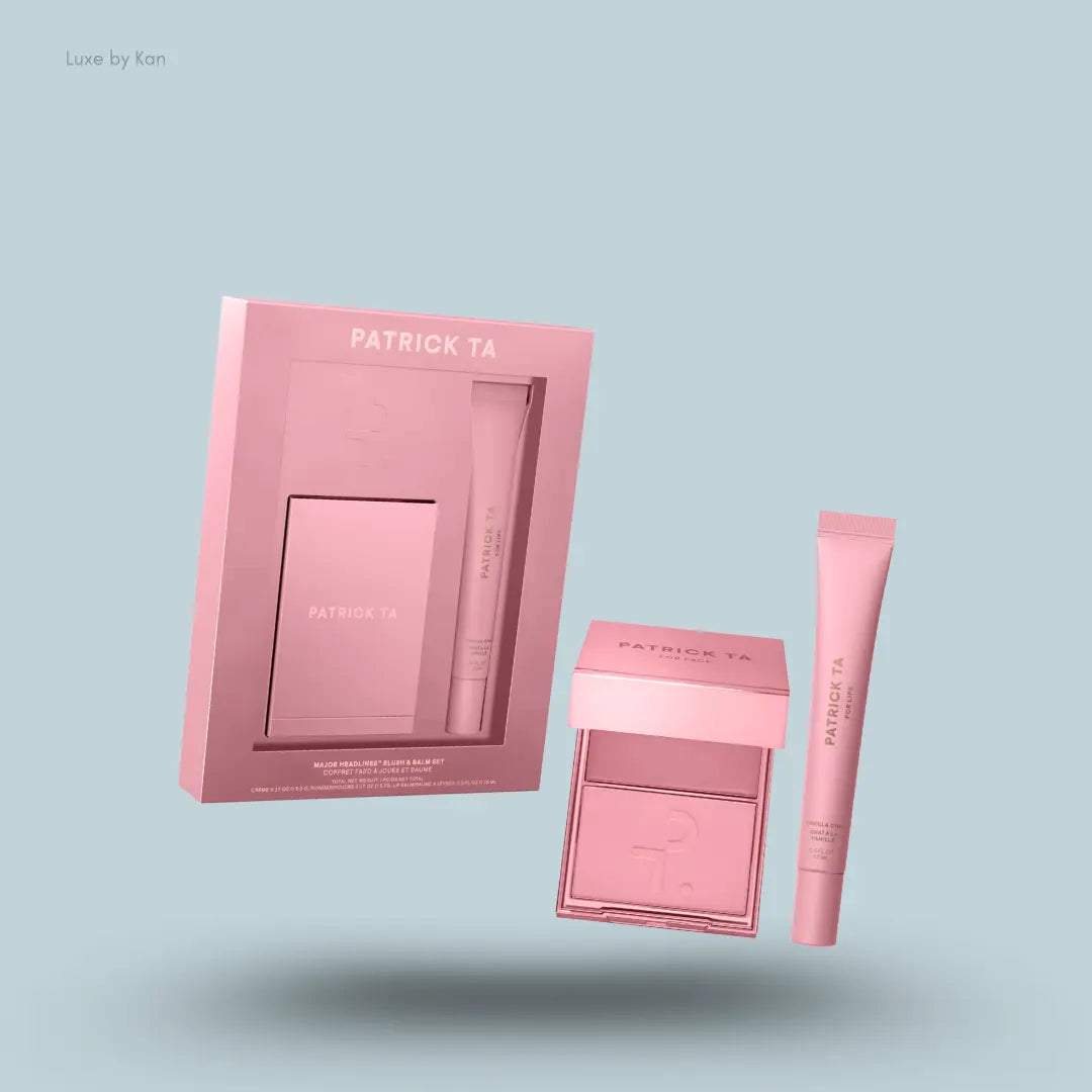 Patrick Ta Major Headlines Blush & Balm Set with blush duo, lip balm and box