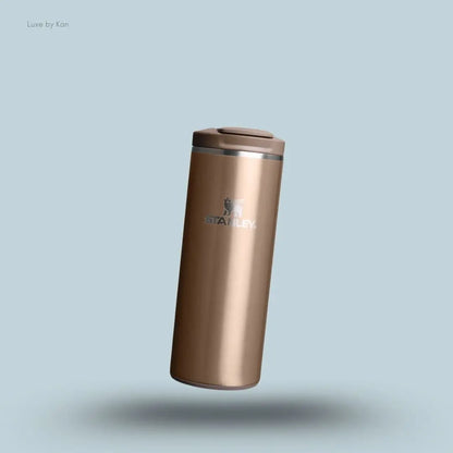 Stanley Transit Fliptop Mug 0.35L Pale Gold Shine colour front view AeroLight technology India