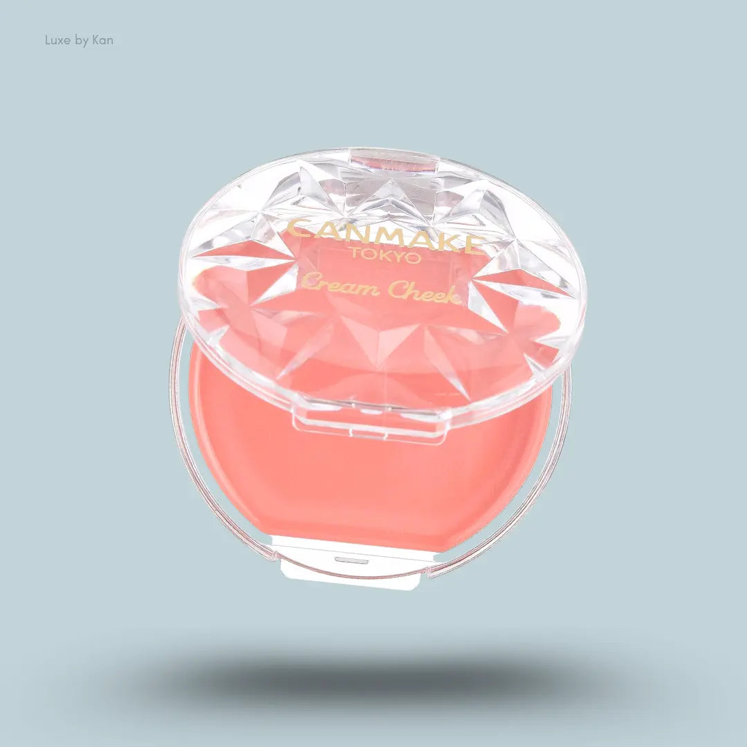 Canmake Cream Cheek in 05 Sweet Apricot, gel cream blush palette