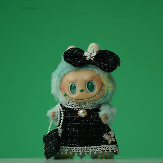 PopMart Labubu Doll Tweed Elegance Outfit - 3 Piece Set