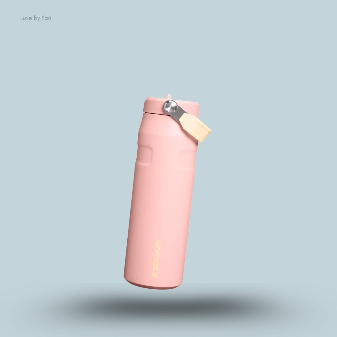 Stanley IceFlow Bottle Flip Straw 2.0 0.71L Peach Rose colour leakproof lightweight water bottle front view India