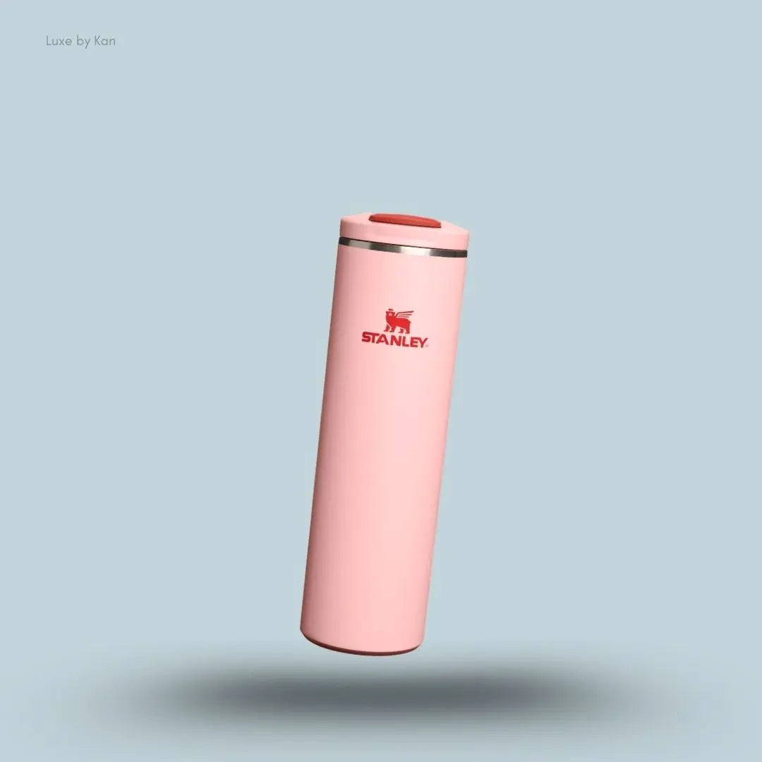Stanley Transit Flip Top Mug 0.59L Peach Rose colour front view AeroLight technology India