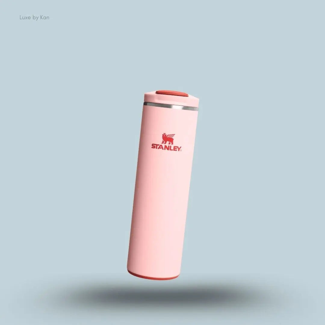 Stanley Transit Fliptop Mug 0.47L Peach Rose colour front view AeroLight technology India