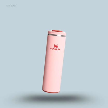 Stanley Transit Fliptop Mug 0.47L Peach Rose colour front view AeroLight technology India