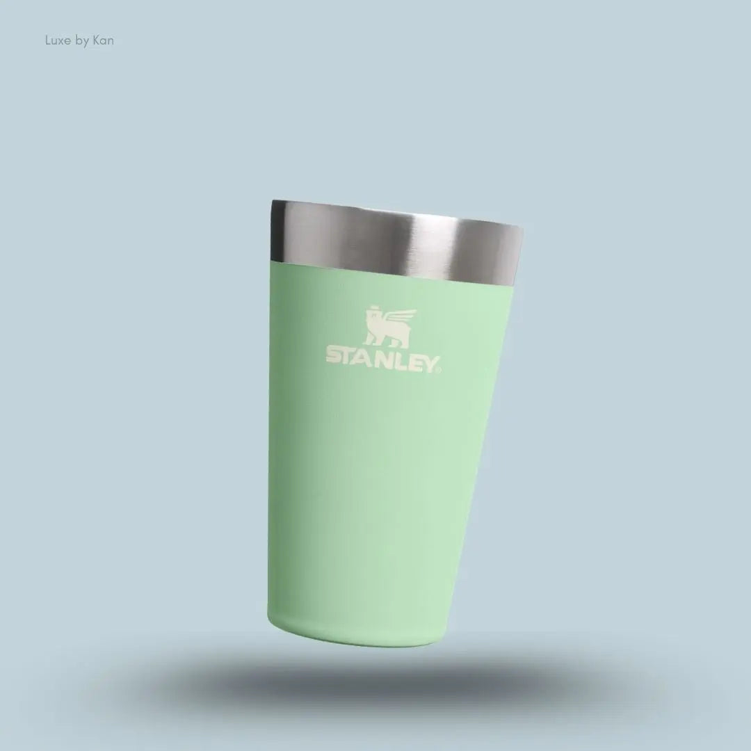 Stanley Stacking Tumbler 0.47L Pistachio colour double-wall vacuum insulated stackable tumbler front view India
