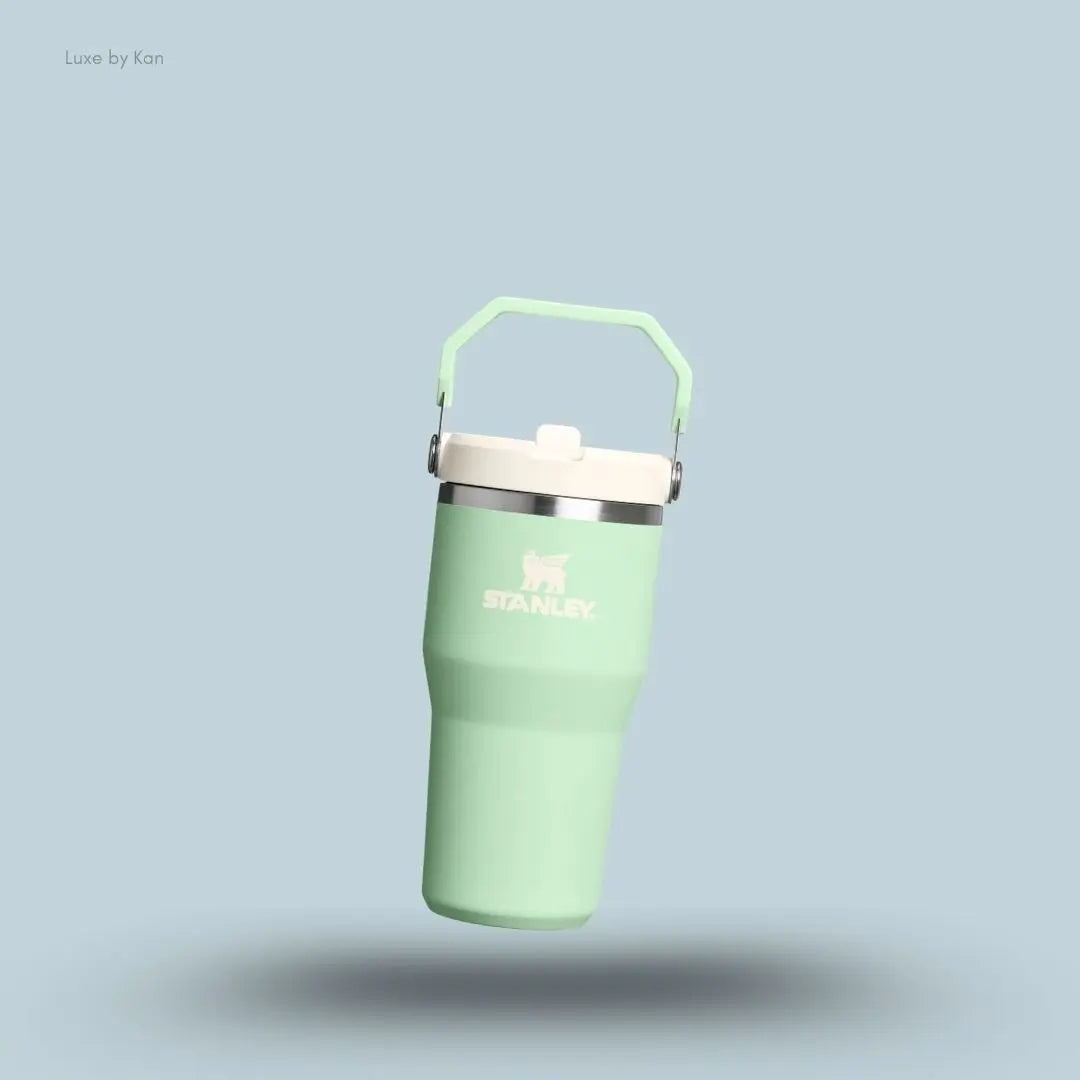 Stanley IceFlow Flip Straw 2.0 Tumbler 0.59L Pistachio colour leakproof tumbler with flip straw front view India