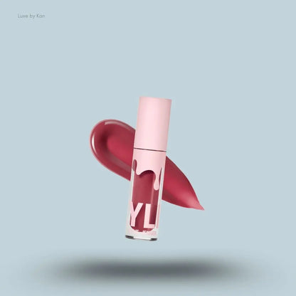  Kylie Cosmetics High Gloss Lip Gloss bottle and swatch on blue background — LBK India