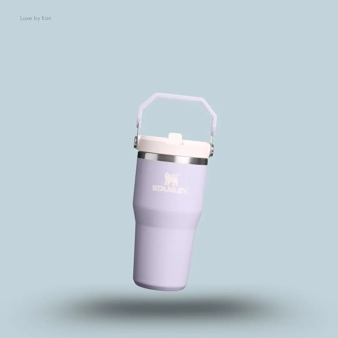 Stanley IceFlow Flip Straw 2.0 Tumbler 0.59L Purple Dust colour leakproof tumbler with flip straw front view India