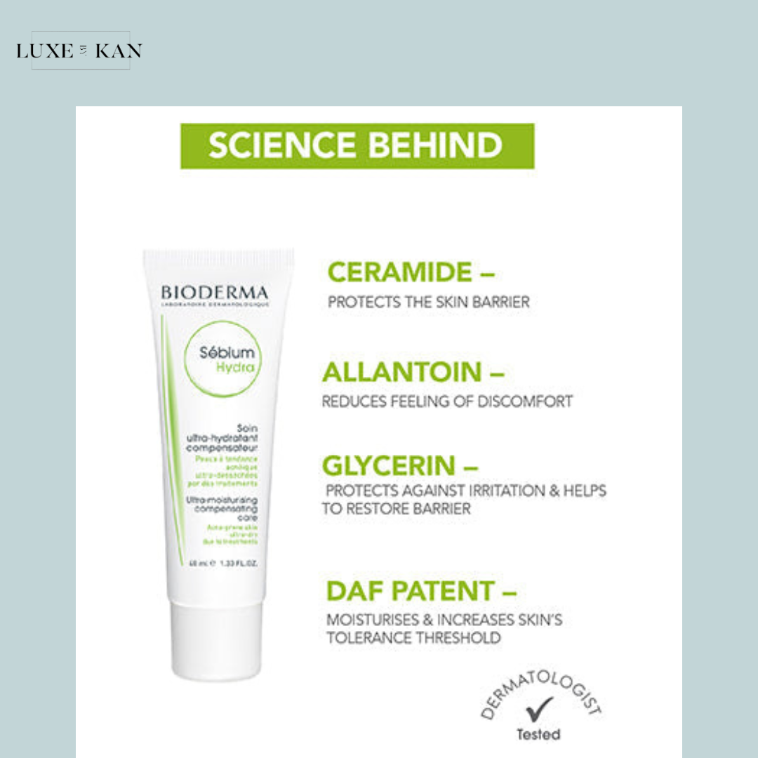 Bioderma Sebium
Hydra
Moisturizer for Oily, Acne-Prone Skin with Ceramides for 24H Hydration