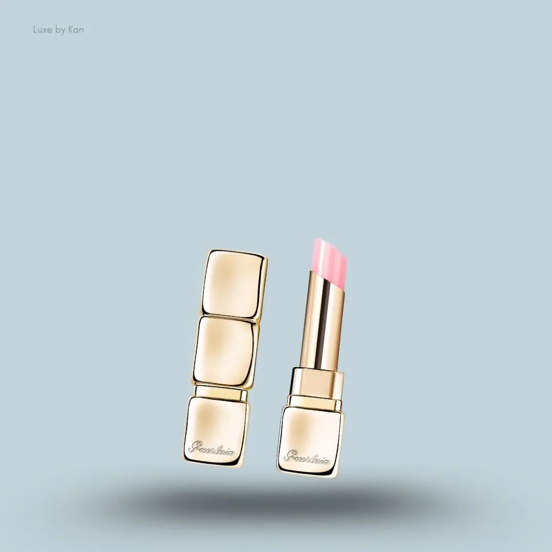 Guerlain KissKiss Bee Glow 258 Rose Glow delicate pink honey tint lip balm bee-engraved golden case India