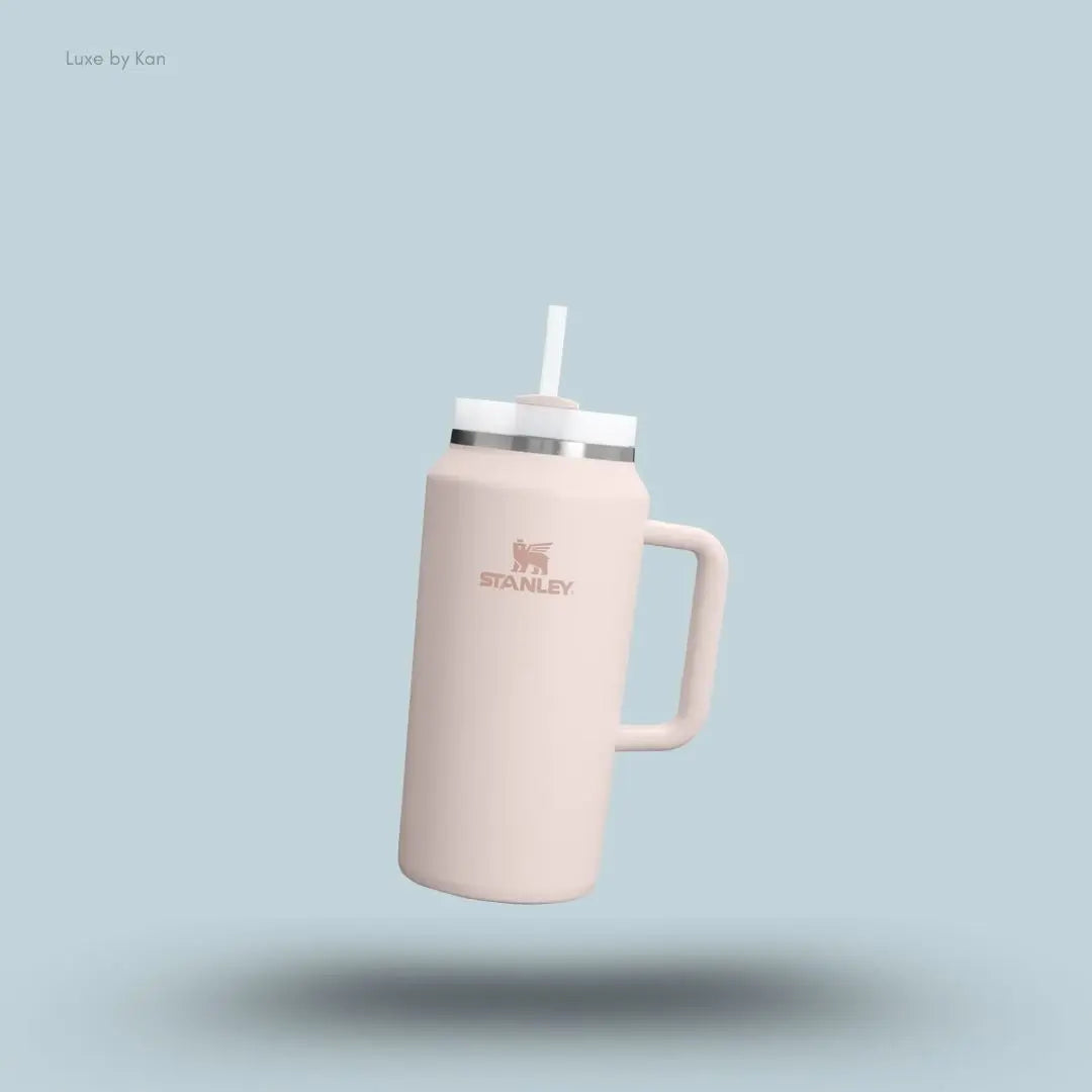 Stanley Quencher H2.0 FlowState Tumbler 1.9L Rose Quartz colour all-day hydration tumbler with FlowState lid front view India
