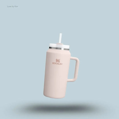 Stanley Quencher H2.0 FlowState Tumbler 1.9L Rose Quartz colour all-day hydration tumbler with FlowState lid front view India