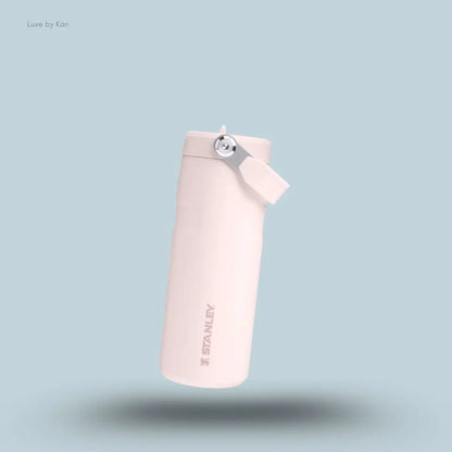 Stanley IceFlow Bottle Flip Straw 2.0 0.47L Rose Quartz colour leakproof lightweight water bottle front view India