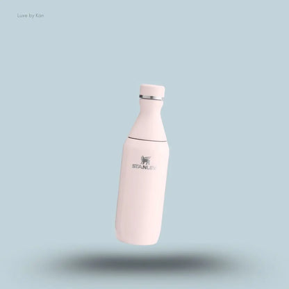 Stanley All Day Slim Bottle 0.35L Rose Quartz Gloss leakproof slim water bottle front view India