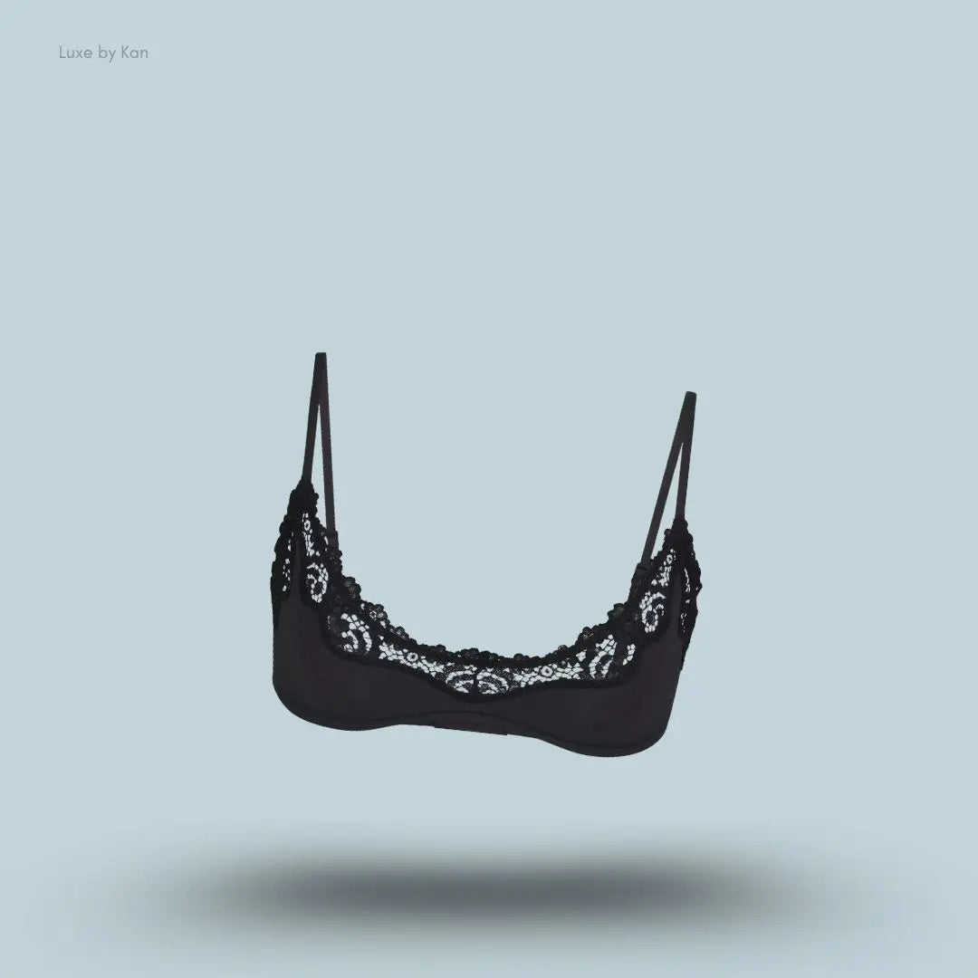 SKIMS Fits Everybody lace-trimmed stretch-woven bra