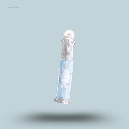 Flower Knows Shell's Jewel Nourishing Lip Glaze in P04 Seafoam Glow, pearlescent gloss with seashell cap
