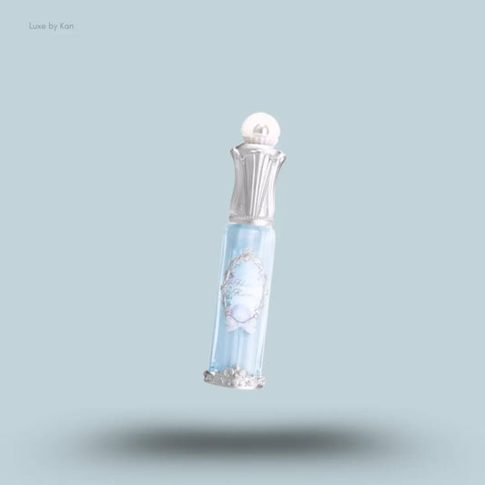 Flower Knows Shell's Jewel Nourishing Lip Glaze in P04 Seafoam Glow, pearlescent gloss with seashell cap