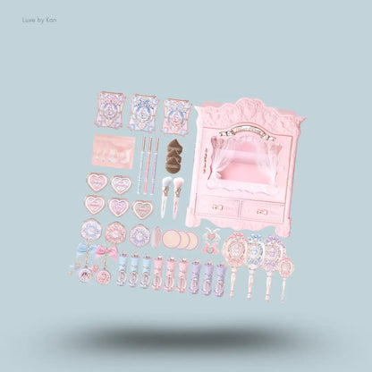 Flower Knows Bunny Garden All-In Gift Set, 40-piece makeup collection in a wardrobe display box