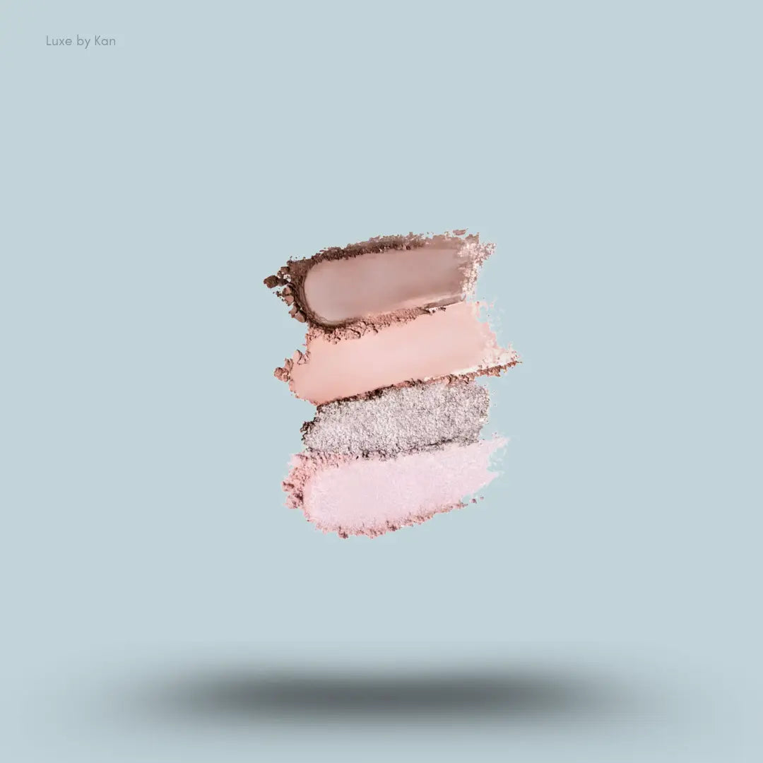 Flower Knows Little Angel Eyeshadow Palette in Eden's Angel, swatches of the nine nude and taupe shades